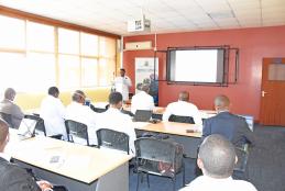 Dissertation defense by a postgraduate student in the Department of Orthopaedic Surgery.